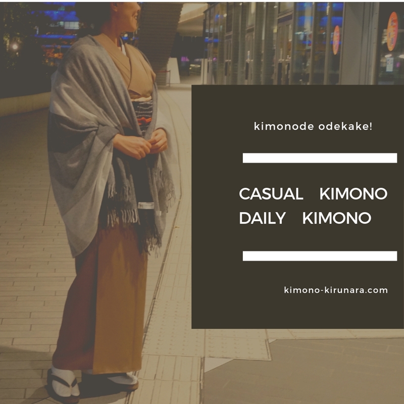 普段きもののお出かけ